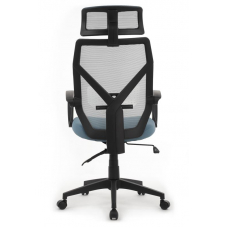 Кресло Oliver RCH W-203AC Черный пластик/Синий