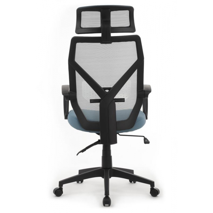 Кресло Oliver RCH W-203AC Черный пластик/Синий