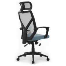 Кресло Oliver RCH W-203AC Черный пластик/Синий