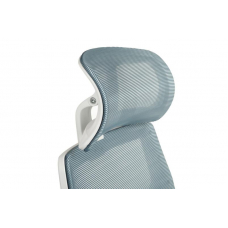 Кресло Oliver RCH W-203AC Белый пластик/Синий