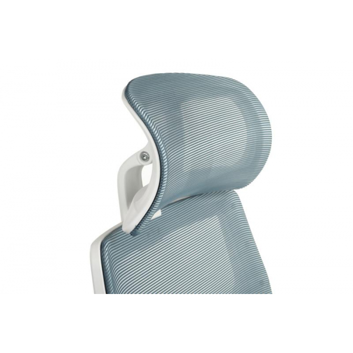Кресло Oliver RCH W-203AC Белый пластик/Синий