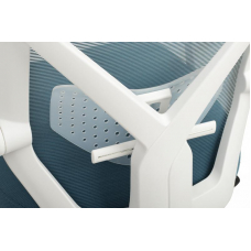 Кресло Oliver RCH W-203AC Белый пластик/Синий