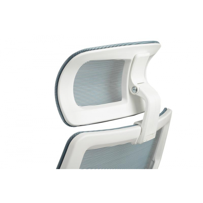 Кресло Oliver RCH W-203AC Белый пластик/Синий