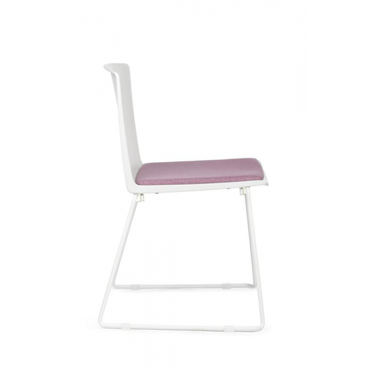 Кресло Simple X-19 Белый/Розовый