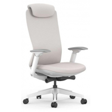 Кресло Gemini EGE-002AW Белый пластик/Светло-бежевый