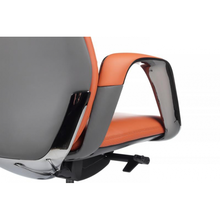 Кресло Napoli-M YZPN-YR021 Оранжевый/Серый