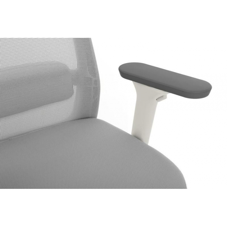 Кресло Work W-218C WHITE Светло-серый