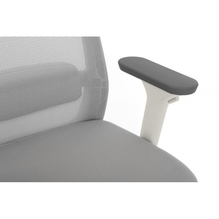 Кресло Work W-218C WHITE Светло-серый