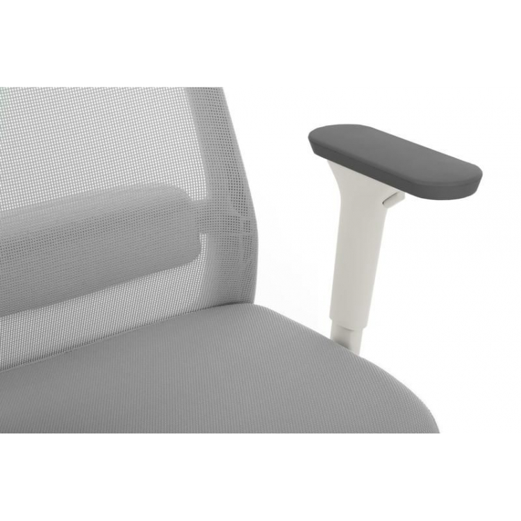 Кресло Work W-218C WHITE Светло-серый