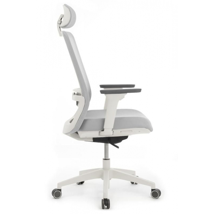 Кресло Work W-218C WHITE Светло-серый