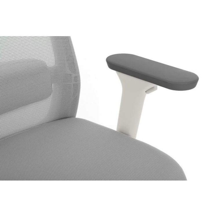 Кресло Work W-218C WHITE Светло-серый