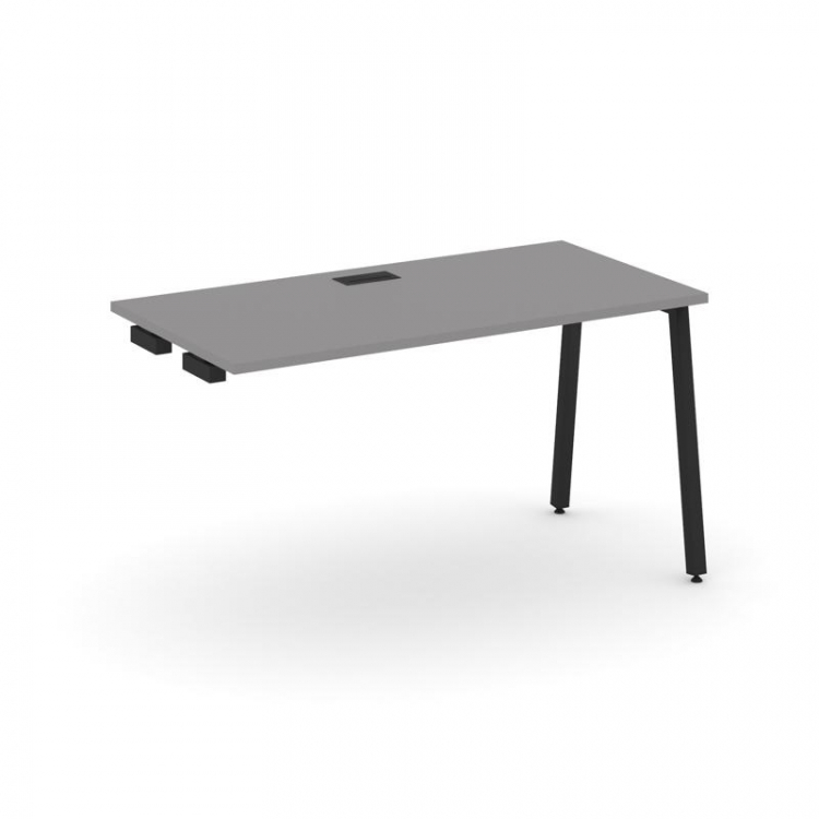 Стайл Проджект Стол приставка к опорным элементам SN-4A.OPRS-024 Серый Пепел/Металл Черный 1580*800*