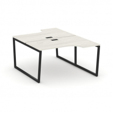 Style Project Рабочая станция эргоном. SN-4T2.DRPA-002 Дуб Наварра/Металл Черный/Заглушка Пластик Че