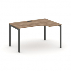 Style Project Стол рабочий эргоном. SN-4P.SPA-001(R) Дуб Табак/Металл Антрацит 1380*600/980*750