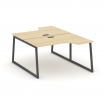 Style Project Рабочая станция эргоном. SN-4T1.DRPA-002 Акация Лорка/Металл Антрацит/Заглушка Пластик