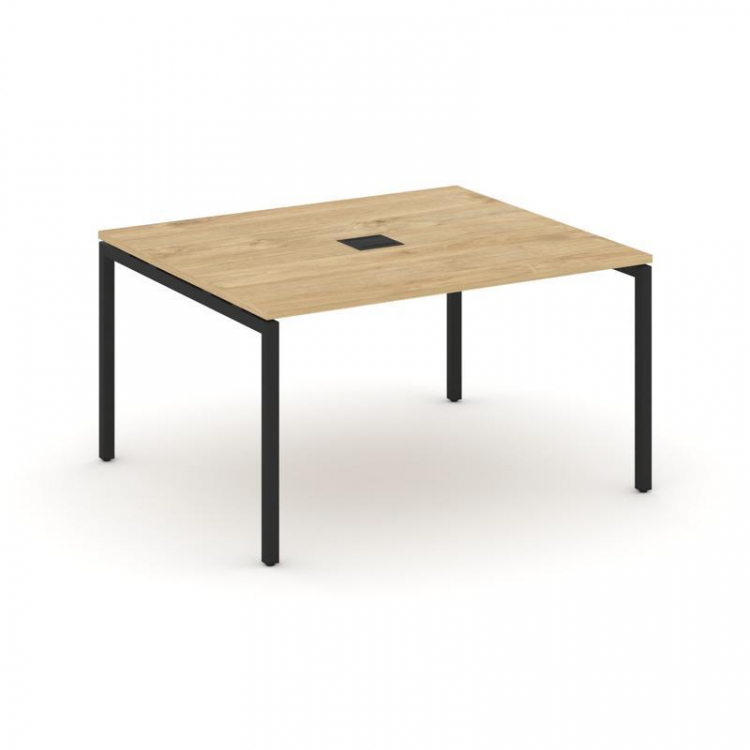 Style Project Стол переговорный SN-4P.SPRG-032 Тиквуд Светлый/Металл Черный 1180*1180*750