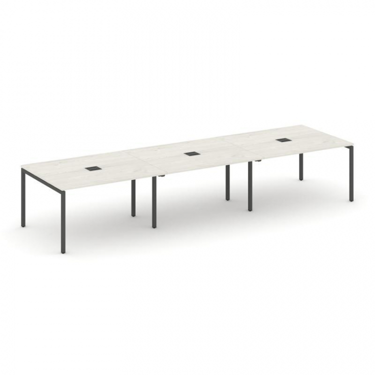 Style Project Стол переговорный SN-4P.SPRG-052 Дуб Наварра/Металл Антрацит 3540*1180*750