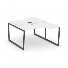 Style Project Рабочая станция эргоном. SN-4T2.DRPA-002 Белый/Металл Антрацит/Черный Пластик 1580*600