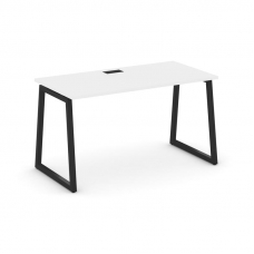 Style Project Стол письменный SN-4T1.SP-021 Белый/Металл Черный/Заглушка Пластик Черный 980*800*750