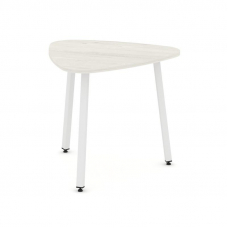 Style Project Стол переговорный SN-4.SPRG-70.3 Дуб Наварра/Металл Белый 900*900*750