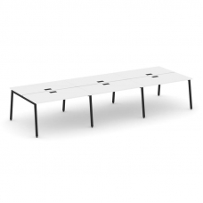 Style Project Рабочая станция 2-х сторон. SN-4A.DRS-081 Белый/Металл Черный 2940*1632*750