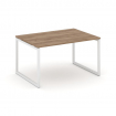 Style Project Стол переговорный SN-4O.SPRG-004.3 Дуб Табак/Металл Белый 1580*980*750