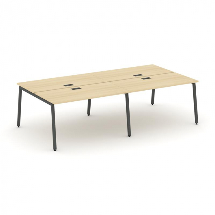 Style Project Рабочая станция 2-х сторон. SN-4A.DRS-031 Акация Лорка/Металл Антрацит 1960*1232*750