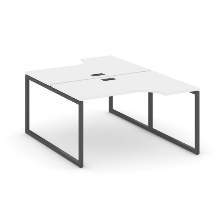 Style Project Рабочая станция эргоном. SN-4O.DRPA-021 Белый/Металл Антрацит 1380*1632/1992*750