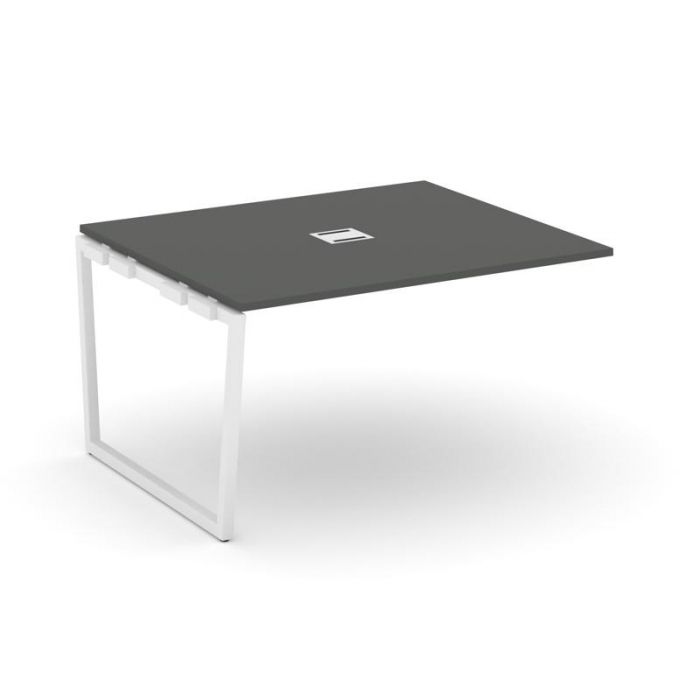 Стайл Проджект Проходной наб. элем. перег. стола SN-4T2.NSPRG-034 Антрацит/Металл Белый/Заглушка Мет