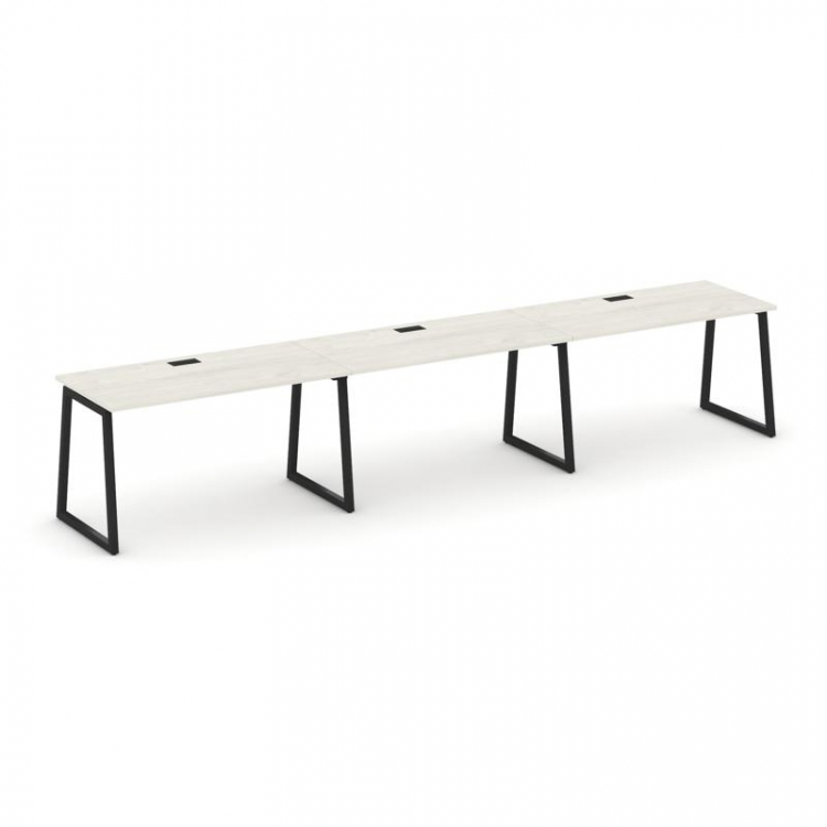 Style Project Рабочая станция 1 сторон. SN-4T1.ORS-034 Дуб Наварра/Металл Черный/Заглушка Пластик Че