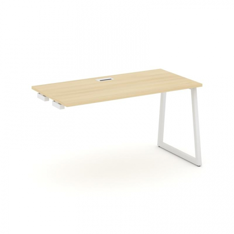 Style Project Стол-приставка к опор. элем. SN-4T1.OPRS-012 Акация Лорка/Металл Белый/Заглушка Пласти