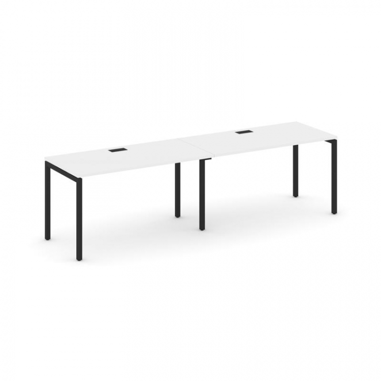 Style Project Рабочая станция 1 сторон. SN-4P.ORS-003 Белый/Металл Черный 2760*600*750