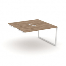 Style Project Стол-приставка к опор. элем. SN-4T2.DPRS-024 Дуб Табак/Металл Белый/Заглушка Пластик Б