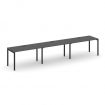 Стайл Проджект Рабочая станция 1 сторон. SN-4P.ORS-032 Антрацит NEW/Металл Черный 3540*600*750