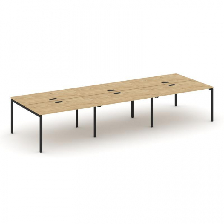 Style Project Рабочая станция 2-х сторон. SN-4P.DRS-063 Тиквуд Светлый/Металл Черный 4140*1232*750