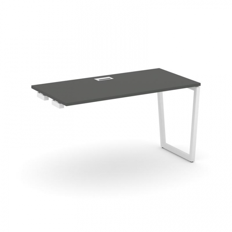 Style Project Стол-приставка к опор. элем. SN-4T2.OPRS-022 Антрацит/Металл Белый/Заглушка Пластик Бе
