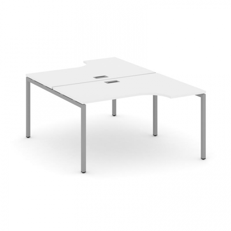 Style Project Рабочая станция эргоном. SN-4P.DRPA-012 Белый/Металл Серый 1580*1432/1992*750