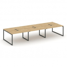 Style Project Рабочая станция 2-х сторон. SN-4O.DRS-072 Тиквуд Светлый/Металл Антрацит 3540*1432*750