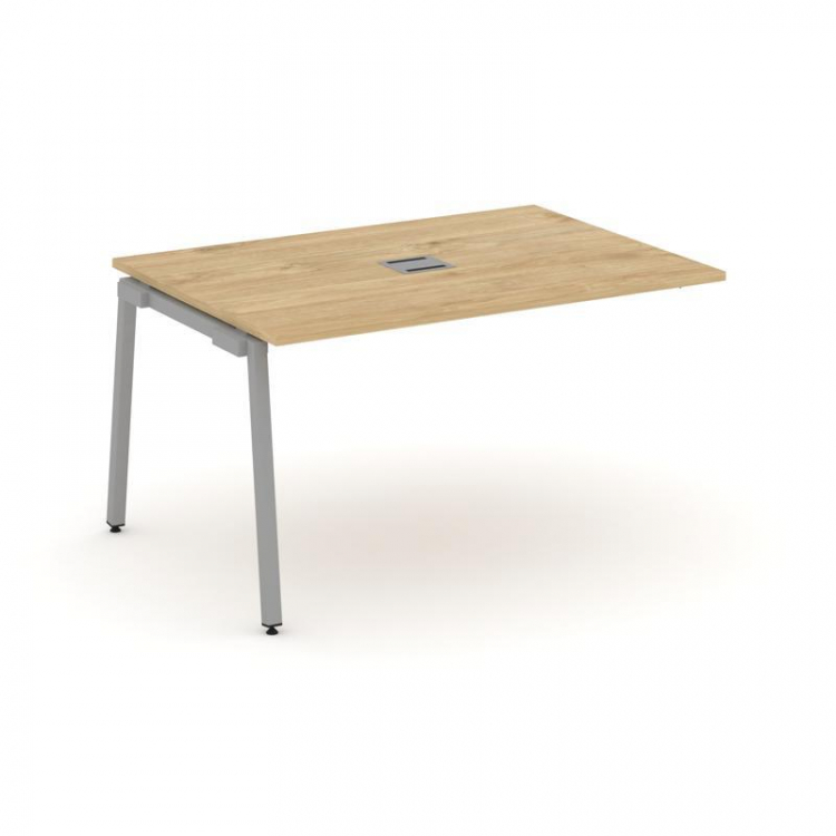 Style Project Проходной наб. элем. перег. стола SN-4A.NSPRG-003 Тиквуд Светлый/Металл Серый 1380*980