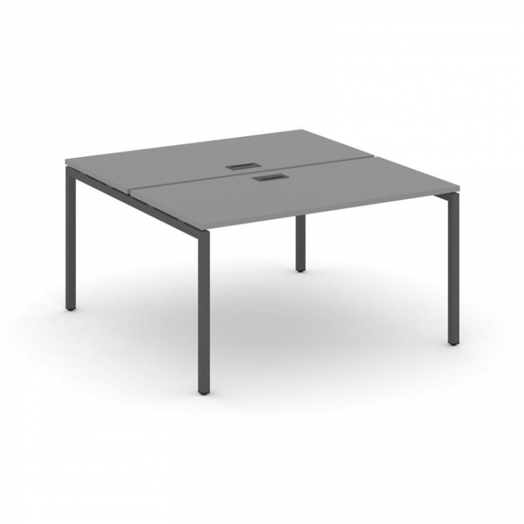 Стайл Проджект Рабочая станция двухсторонняя SN-4P.DRS-012 Серый Пепел/Металл Антрацит 1180*1432*750