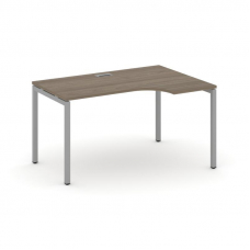Style Project Стол рабочий эргоном. SN-4P.SPA-001(R) Вяз Благородный/Металл Серый 1380*600/980*750