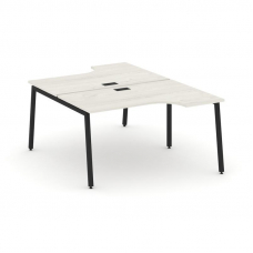 Style Project Рабочая станция эргоном. SN-4A.DRPA-011 Дуб Наварра/Металл Черный 1380*1432/1992*750