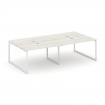 Style Project Рабочая станция 2-х сторон. SN-4O.DRS-034 Дуб Наварра/Металл Белый 3160*1232*750