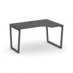 Style Project Стол рабочий эргоном. SN-4T2.SPA-001(R) Антрацит/Металл Антрацит/Черный Пластик 1380*6
