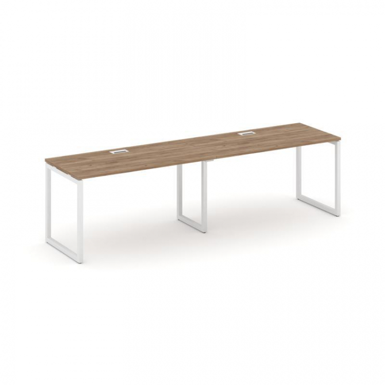 Style Project Рабочая станция 1 сторон. SN-4O.ORS-001 Дуб Табак/Металл Белый 1960*600*750