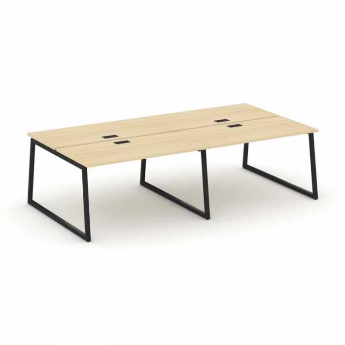 Style Project Рабочая станция 2-х сторон. SN-4T1.DRS-034 Акация Лорка/Металл Черный/Заглушка Пластик