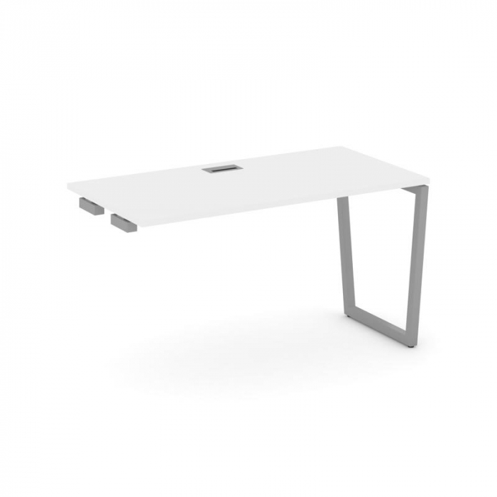 Стайл Проджект Стол-приставка к опор. элем. SN-4T2.OPRS-023 Белый/Металл Серый/Заглушка Пластик Сере