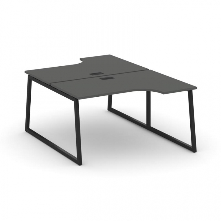 Style Project Рабочая станция эргоном. SN-4T1.DRPA-022 Антрацит/Металл Черный/Заглушка Пластик Черны