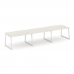 Style Project Стол переговорный SN-4T1.SPRG-024.3 Дуб Наварра/Металл Белый 4740*980*750