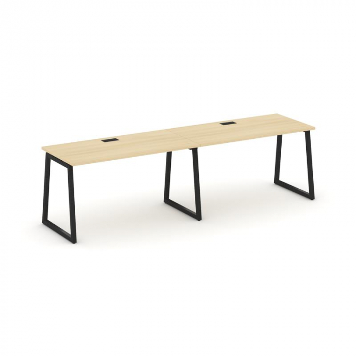 Стайл Проджект Рабочая станция 1 сторон. SN-4T1.ORS-001 Акация Лорка/Металл Черный/Заглушка Пластик